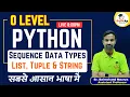 Python Sequence Data Types O Level Python M3-R5 1 New Batch for July 2025 GyanXp