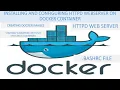 Installing and Configuring Httpd Webserver In Docker Container and Creating Docker Image