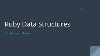 Intro to Arrays