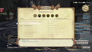 FINAL FANTASY XIV Lv 30 ALC Orchestrion Roll Recipes