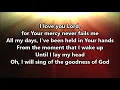 Rhett Walker Goodness of God Lyrics