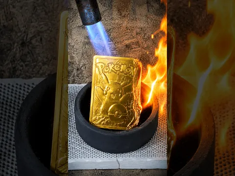 I Melted A Gold Pokémon Card