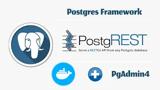 PostgREST API Framework for Postgres Docker PGAdmin4 Postgres
