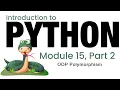Python - Module 15