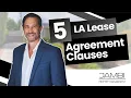 Los Angeles Lease Agreement 5 Clauses Landlords Need