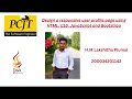 Design a responsive user profile page using HTML CSS JavaScript and Bootstrap Lesson 10