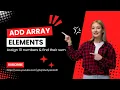 Bluej Sum of 10 array elements Find The Addition Of Ten Array Elements MyStudyHacks51