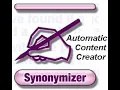 Content Creation Software - Synonym replacer