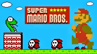 Super Mario Bros.1 with SMB2 Skin|Review & Quick Playthrough|SMB Crossover