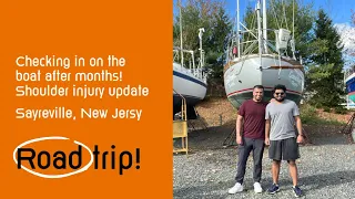 Visiting my boat months after retiring from Golden Globe Race and shoulder injury