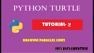PYTHON TURTLE TUTORIAL PROGRAM - 2 DRAWING MULTIPLE LINES
