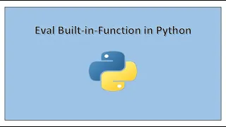 Eval function in python