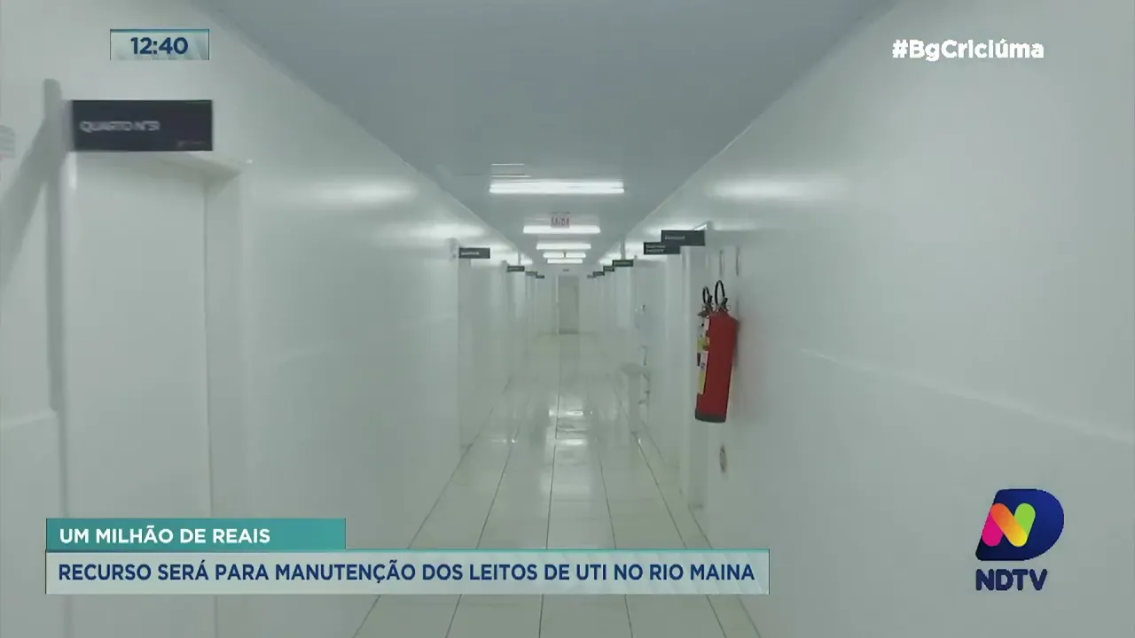 Prefeitura de Criciúma recebe mais de R$ 1 milhão do MPT para equipar leitos de UTI