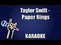 Download Lagu Taylor Swift - Paper Rings (Karaoke)