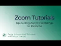 Uploading Zoom Recordings to Panopto