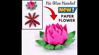 Stunning Paper Flower Creation – No Glue Needed! 🌸 DIY Magic