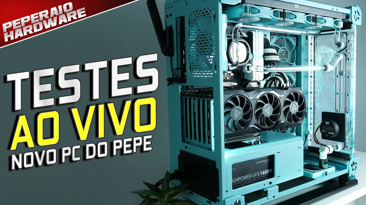 Testando AO VIVO meu NOVO PC GAMER: I7 13700K, RX 7900XTX 24GB, 64GB RAM, 4TB SSD NVMe (+ WC Custom)