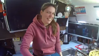 A short tour of the inside of our boat. It’s not very long as our boat is very short!