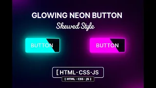 Glowing Neon Button HTML CSS JavaScript