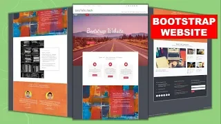 Responsive Bootstrap Website Start To Finish with Bootstrap 4 HTML5 CSS3 jQuery
