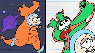 Secret Space Mission! Sneaking onto the Rocket! | Boy & Dragon - WildBrain | Cartoons for Kids
