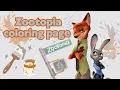 Zootopia coloring pages coloring book for children how to draw Zootopia