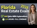 Pass the 2026 FLORIDA REAL ESTATE EXAM Ultimate 1 5-Hour 144-Question Test Prep