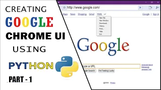 GOOGLE CHROME UI PYTHON TKINTER - PART 1