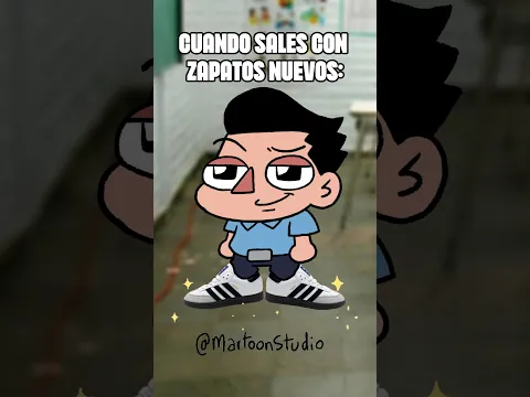 cuando llevas los tenis nuevos al colegio #martoonstudio #zapatos #anime #animacion #amigos