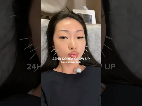 everything I did in korea for 24HRS to glow up 👀🇰🇷 #korea #glowup #transformation #kbeauty #girly