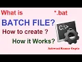 What is Batch File How to create Batch File How Batch File works in