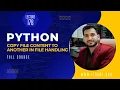 Copy File Content To Another In File Handling Lecture 178 Python Complete Course