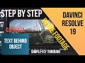 Davinci Resolve 19 Text From behind Object Simple Tutorial