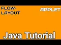 Java programming flowlayout in java applet
