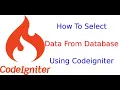 Codeigniter tutorial for beginners in hindi how to select data from database using codeigniter