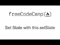 Set State with this setState - React