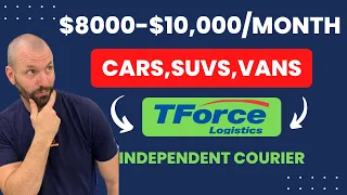 8000- 10 000 A Month As An Independent Courier