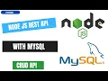 Complete Node js MySQL CRUD Operations Explained In Hindi