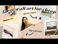 CREATING LARGE WALL DECOR FROM SCRATCH AFFORDABLE DIY FRAMED CANVAS ART