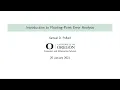 Introduction to Floating-Point Error Analysis