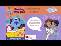 Blue s Clues Reading With Blue 2002 VHS Opening Closing