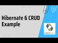 hibernate6 crud example Hibernate6 example Hibernate CRUD Operation example