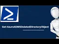 Get-AzureADMSDeletedDirectoryObject Get-AzureADMSDeletedDirectoryObject PowerShell Command