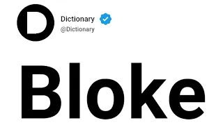 Bloke Meaning In English