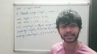 Advanced ObjectsBuilt in Object Methods Object assign Object entries and Object keys