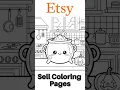 Make money selling coloring pages for your Etsy shop