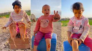 الطفلة الحزينة وكسر الخواطر 🥹جبر حزين الحظ 😢
