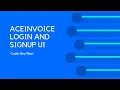 Javafx UI - Aceinvoice Login and Signup UI Coder Boy Navi