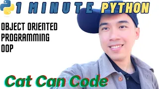 1 Minute Python Object Oriented Programming OOP Cat Can Code
