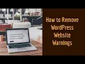 How to Remove PHP Warnings and Notices in WordPress via wp-config php Quick Easy Guide